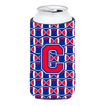 

Carolines Treasures CJ1076-CTBC Letter C Football Crimson and Yale Blue Tall Boy Beverage Insulator Hugger Tall Boy