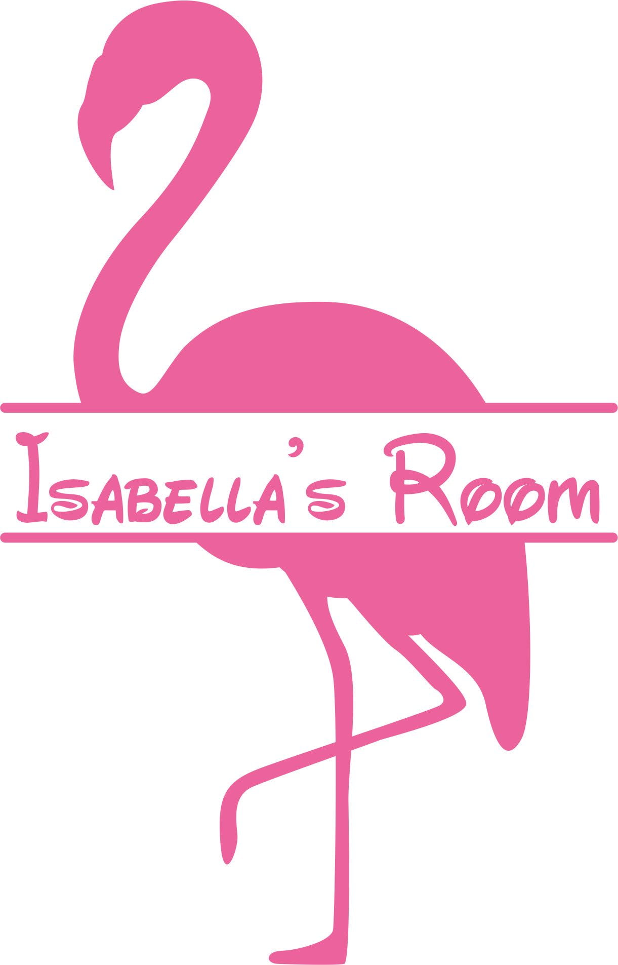 Flamingo Bird Flamingos Cute Wall Decal Custom Vinyl Wall Art