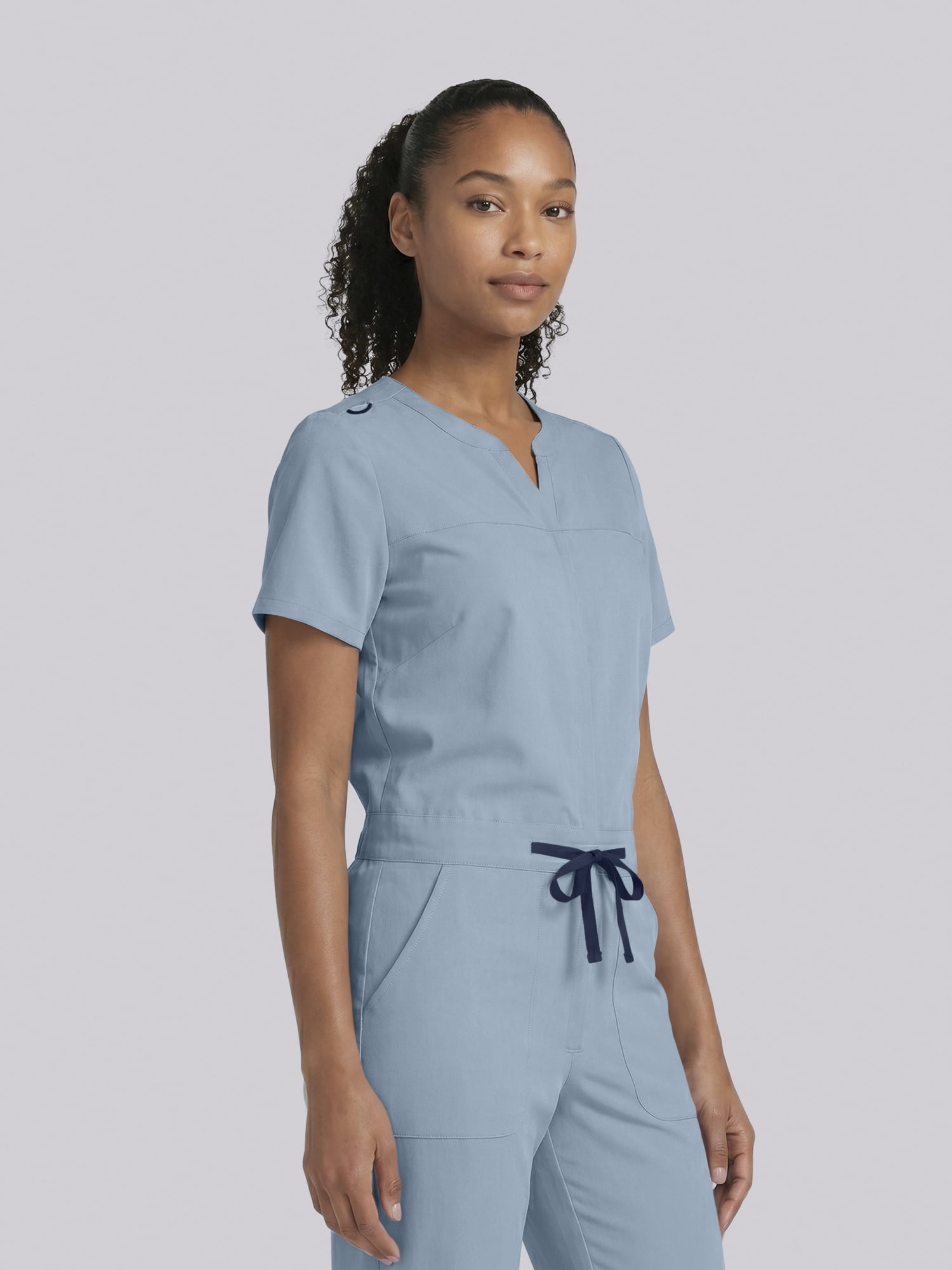 Scrubstar Ultimate Women’s Antimicrobial Drawstring Straight Leg Scrub Jumpsuit, Sizes XS–2XL