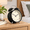 Black, variant on Fire Engine Red Classic Retro Analog Bell Alarm Clock with Polished Chrome Accents