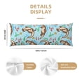 thumbnail image 3 of Fotbe Cute Otters Funda para Almohada Corporal con Diseño, Funda de Microfibra Ultrasuave de 20x54 Pulgadas, Ropa de Cama Elegante, 3 of 7
