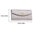 thumbnail image 1 of VONKY Leather Women Wallet Stylish Replacement Snap Button Solid Color Card Holder Ladies Purse Notecase Birthday Gift Light Silver Type 2, 1 of 6