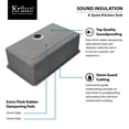 thumbnail image 4 of 32 in. Single Stainless Steel Kitchen Sink in Satin Nickel, 4 of 7