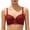 Red, variant on Kukoosong Underwire Bras for Women Fashion Women's Embroidery Thin Style Ventilate Front Buckle Bra without Steel Rim, Sizes 40BC