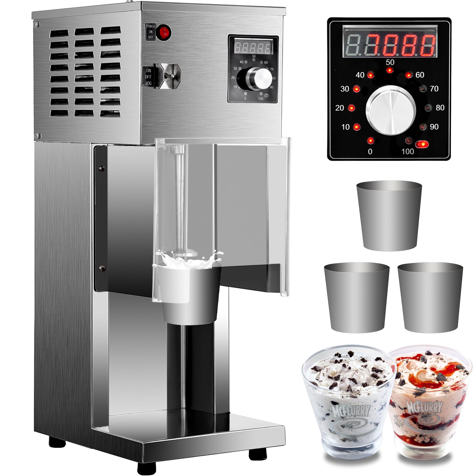 Buy VEVOR 110V Ice Cream Blizzard Maker, 800W Electric Blizzard Ice