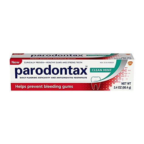 Parodontax Clean Mint Toothpaste for Bleeding Gums 3.4oz Each Walmart