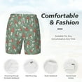 thumbnail image 5 of Balery Retro Hippie Groovy Mushroom Mens Swim Trunks Swim Shorts for Men Quick Dry Inseam Beach Shorts with Compression Liner Pocket-Medium, 5 of 9