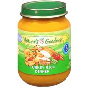 Nature's Goodness: Turkey Rice Dinner Baby Food, 6 oz