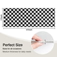 thumbnail image 5 of Black White Checkered Pattern Kitchen Rug Mat,Kitchen Runner Rugs Non Skid Washable,Decorative Kitchen Floor Mats for Kitchen,Sink,Laundry,17"X47", 5 of 5