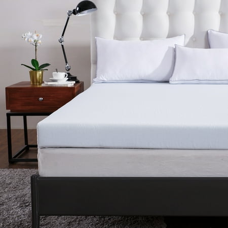 Full Memory Foam Mattress Pad Cr Sleep 2 Inch Gel-Infused Memory Foam Mattress Topper With AirCell Technology, Full ()