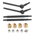 thumbnail image 2 of RC Axle Shaft, Upgrade Part Steel RC Front Rear Drive Shaft Rust Proof  For 1/18 RC Car Black, 2 of 8