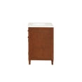 thumbnail image 4 of Belmont Home Solana 31" Quartz Top Wood Bathroom Vanity with Sink in Brown, 4 of 12