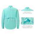thumbnail image 2 of BASSDASH Men's Performance Fishing Shirt Button Down Long Sleeve UPF 50 Quick Dry FS21M, 2 of 2