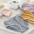 thumbnail image 3 of Pink Season Women Panties Contrast Color Mid Waist Bow Stretch Underwear Japanese Korean Plus Size Sexy Close Fit Underpants Briefs Women Clothes, 3 of 8