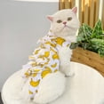 thumbnail image 5 of Cat Neutering Suit – Fruit Print Recovery Jumpsuit, Anti-Lick, Adjustable Post-Surgery Wear, 5 of 8