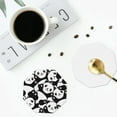 thumbnail image 5 of Kll Octagon Drink Coasters Set Of 4,Pu Leather Absorbent Coasters Set Decorative Coffee Cup Coasters Housewarming Gift For Home Decor-Seamless Pattern Cute Panda, 5 of 9