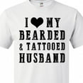 thumbnail image 4 of Inktastic I Love My Bearded and Tattooed Husband T-Shirt, 4 of 5