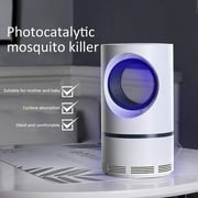 Loskii Electric Mosquito Killer, Electric Fly Bug Zapper USB Mosquito Insect Killer 360 Degrees LED Trap Lamp with Strong Built-in Suction Fan Pest Control for Indoor Home (White)