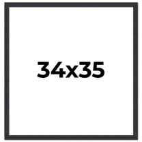 34x35 Frame Black Real Wood Picture Frame Width 1.25 Inches | Interior Frame Depth 0.5 Inches |