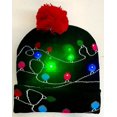 thumbnail image 1 of Gorro de Navidad con luz LED intermitente, gorro de punto creativo, muñeco de nieve, Color cálido, regalo de Navidad, invierno, novedad de 2024, 1 of 4