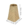 thumbnail image 2 of VERDANVERSE 2Ud Jarrón Tejido De Caña Estilo Rústico Para Flores Decorativo Y Práctico, 2 of 6