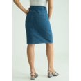 thumbnail image 3 of Jessica London Women's Plus Size True Fit A-line Denim Short Mini Skirt, 3 of 5