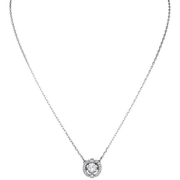 SWAROVSKI Women's Sparkling Dance Round Jewelry Collection, Rhodium Finish, Blue Crystals, Clear Crystals