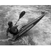 LAMINATED POSTER Black And White Canoe Kayak Water Paddle Sport Poster Print 24 x 36
