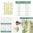 thumbnail image 6 of Yellow Green Coastal Balloon Curtains for Bedroom/Front Door/Bathroom, Starfish Nautical Ocean Sea Wooden Tie Up Curtains 63 Inch Length Light Filtering Kitchen Curtains Shades for Windows 46"x63", 6 of 8