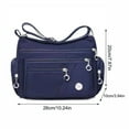 thumbnail image 3 of JingChun Nylon Crossbody Bag for Women Waterproof Shoulder Bag Ladies Multi Pocket Tote Handbag Travel Messenger Bag, 3 of 8