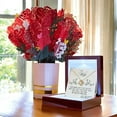 thumbnail image 6 of To My Wife Gift, My Queen Forever, Love Knot Necklace with Paper Flower Bouquet From Husband, 6 of 9