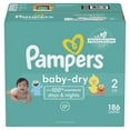 Pampers Baby Dry Diapers Size 2, 186 Count (Select for More Options