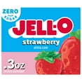 thumbnail image 6 of (24 pack) Jell-O Strawberry Zero Sugar Low Calorie Gelatin Dessert Mix, 0.3 oz Box, 6 of 20