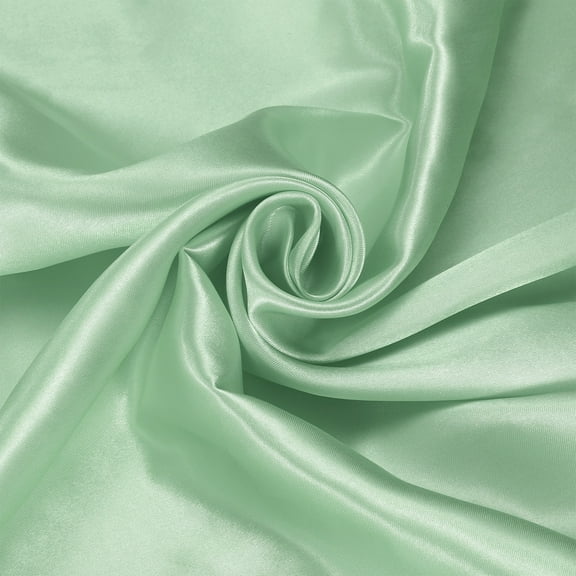 Green Satin Fabric by the Yard, 2 Yards 60" Wide Silky Satin Fabric Solid Satin Cloth Fabric for Bridal Dress Wedding Decorations Crafts Sewing