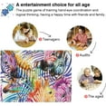 thumbnail image 3 of FREEAMG Rainbow Zebra Puzzles for Adults 500 Piece, Challenging Paper Puzzle Teens Family Jigsaw Puzzles, 3 of 7