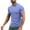 Purple, variant on Plebaso Mens Quarter Zip Short Sleeve T Shirts Activewear Mock Neck Workout Gym Athletic Tees for Men