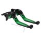 thumbnail image 1 of Palancas de freno y embrague largas y cortas para Yamaha YZF R1 2002-2003, palanca de freno ajustable de motocicleta, aleación de aluminio, cabeza negra, mango verde, 1 juego, 1 of 1
