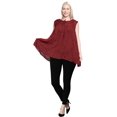 thumbnail image 5 of HAPPY BAY Women's Summer Relaxed Flowy House Wear Swing Dresses 2X Maroon_AC1139, 5 of 5
