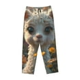 thumbnail image 4 of Daiia Adorable Llama In Flowers Women's Sleep Pant with Pockets and Drawstring,Pajama Pants-Large, 4 of 9