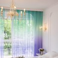 thumbnail image 2 of MOONVAN Windows Gradient Sheer Curtains 63 Inches Length 2 Panels Voile Light Filtering Sheer Curtains Panel Basic Rod Pocket for Bedroom Living Room Children Room Kitchen Yard, 2 of 6
