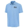 thumbnail image 2 of Men's Antigua Heather Powder Blue NASCAR Chicago Street Race Par 3 Polo, 2 of 3