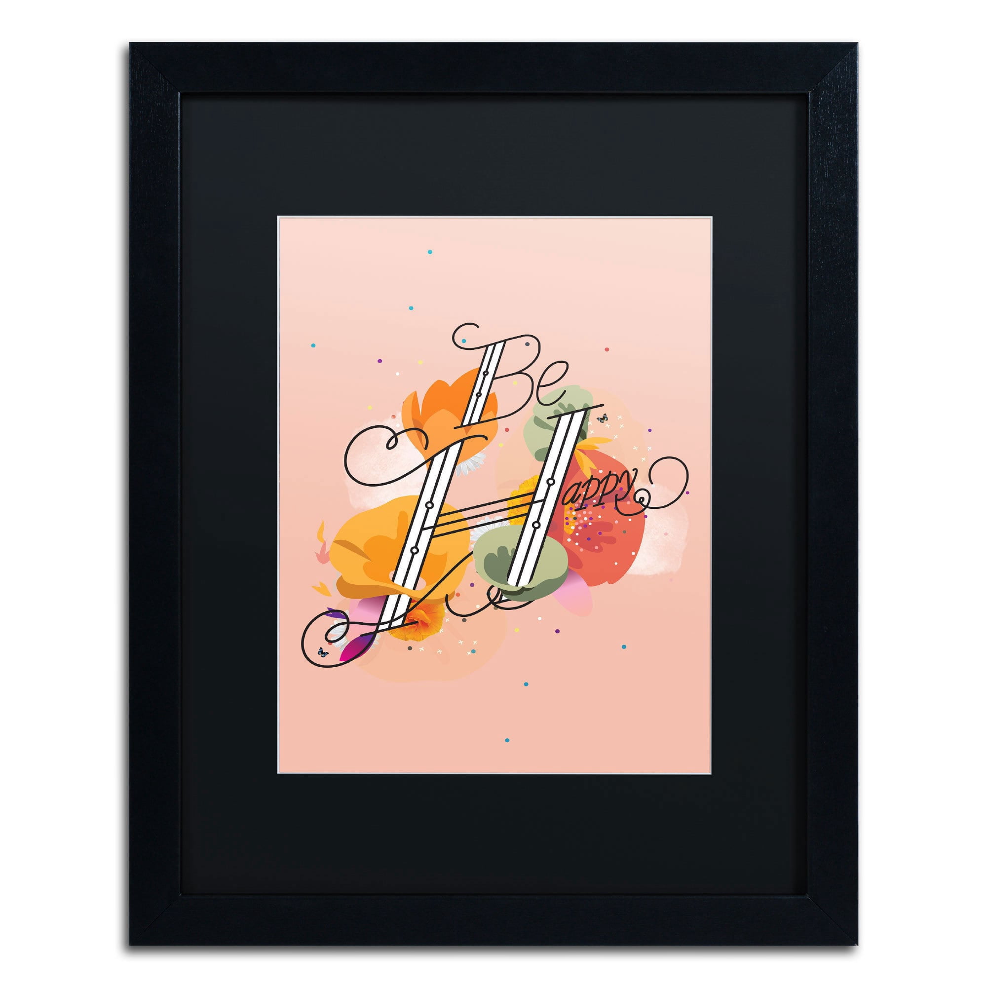 Trademark Fine Art "The Reminder" Canvas Art by Kavan & Co Black Matte, Black Frame