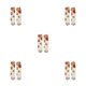 thumbnail image 3 of Jumpingount Calcetín de animales, calcetín de lana de Coral, esponjoso invierno, estilo japonés, Color térmico, ropa de casa de moda, blanco + punto Punto blanco + café 5piezas Jumpingount CBP256460, 3 of 4