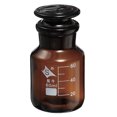thumbnail image 1 of Unique Bargains 60mL Amber Reagent Media Graduated Borosilicate Glass Storage Bottle Amber Cap, 1 of 5