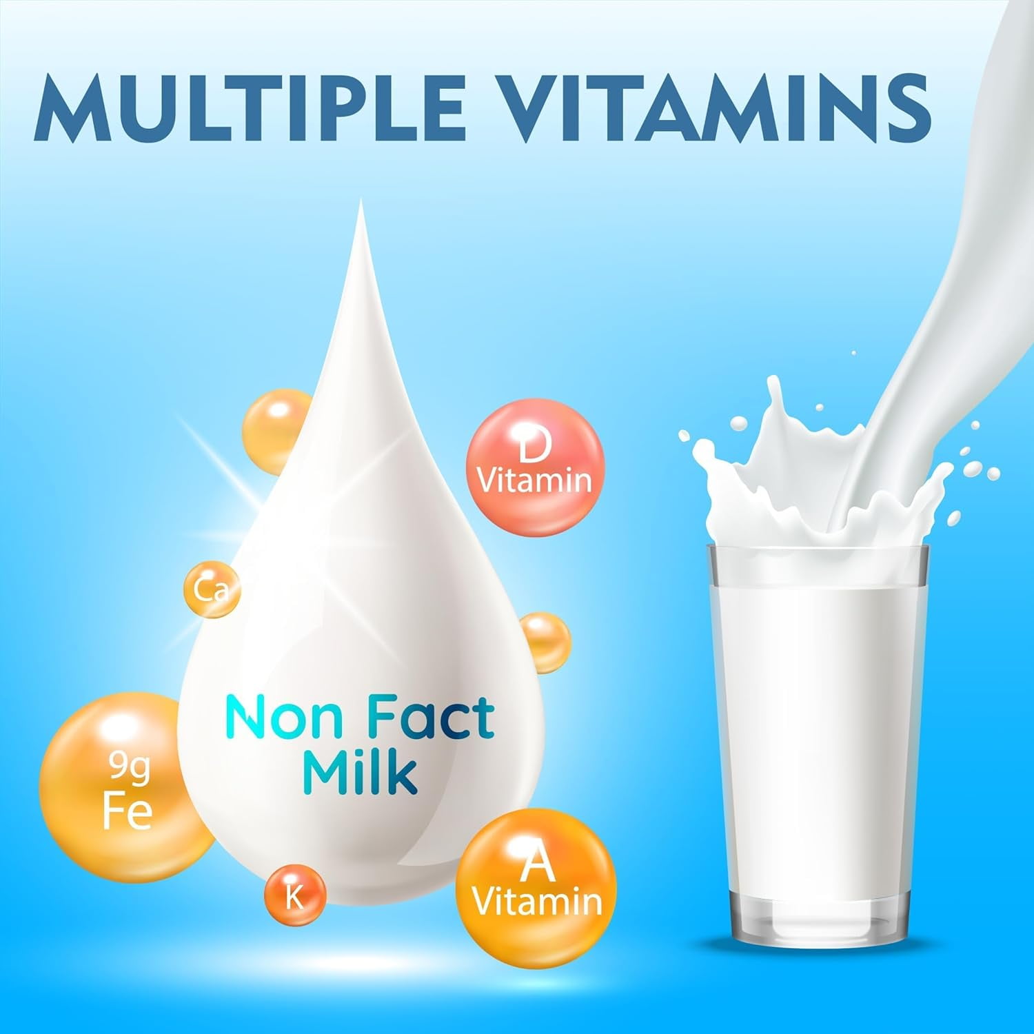 Country Cream 100% Real Instant Non-fat Powdered Milk USDA Approved Vit A D