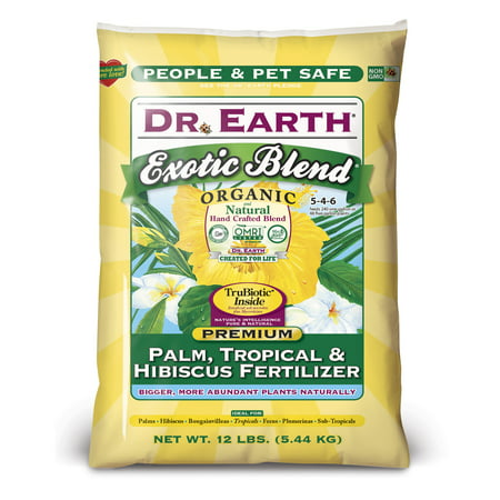 Dr. Earth Organic & Natural Exotic Blend Palm, Tropical & Hibiscus Fertilizer, 12
