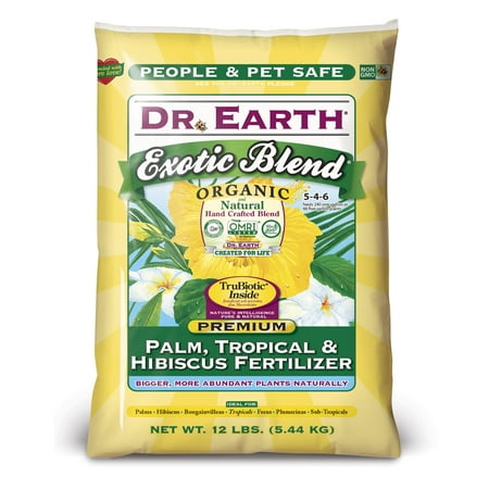 Dr. Earth Organic & Natural Exotic Blend Palm, Tropical & Hibiscus Fertilizer, 12 (Best Fertilizer For Coconut Palms)