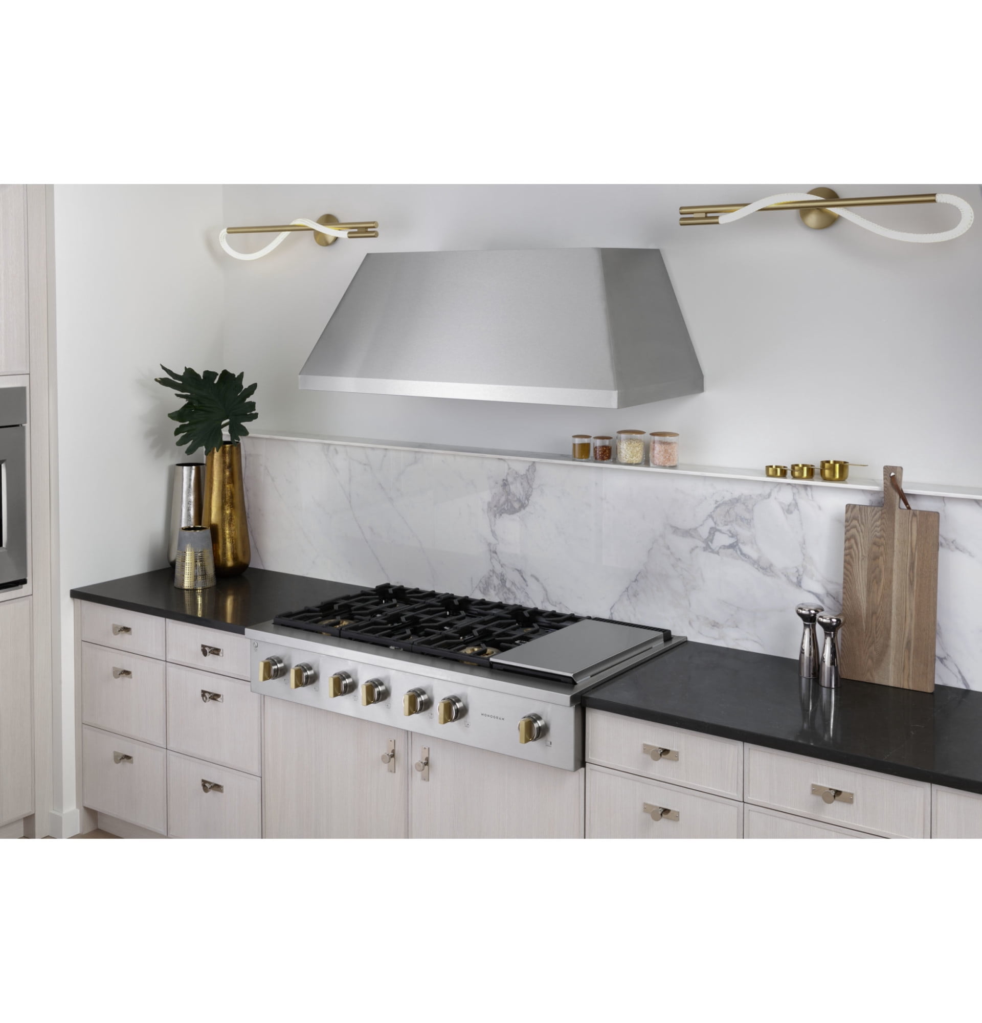 Monogram Zgu486ndt 48" Wide Professional Gas Rangetop - Stainless Steel