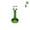 Green, variant on Labret Monroe Internally Threaded IP Stainless Steel Round Prong Gem 16G Lip