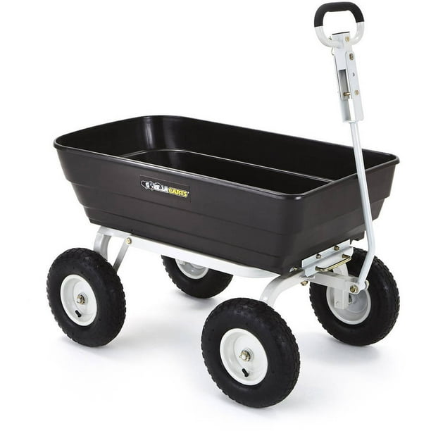 Gorilla Carts GOR62-COM Poly Garden Dump Cart with 2-in-1 Convertible ...